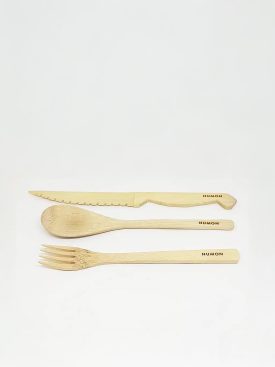 Cubiertos bambú